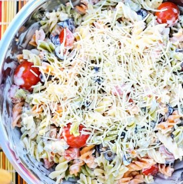 side dish recipe - Parmesan Ranch Pasta Salad