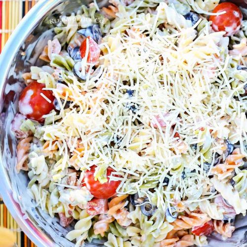 Parmesan Ranch Pasta Salad Taste of the Frontier