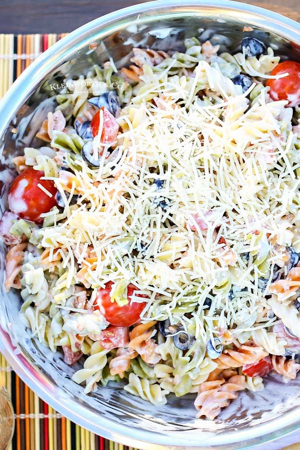 side dish recipe - Parmesan Ranch Pasta Salad