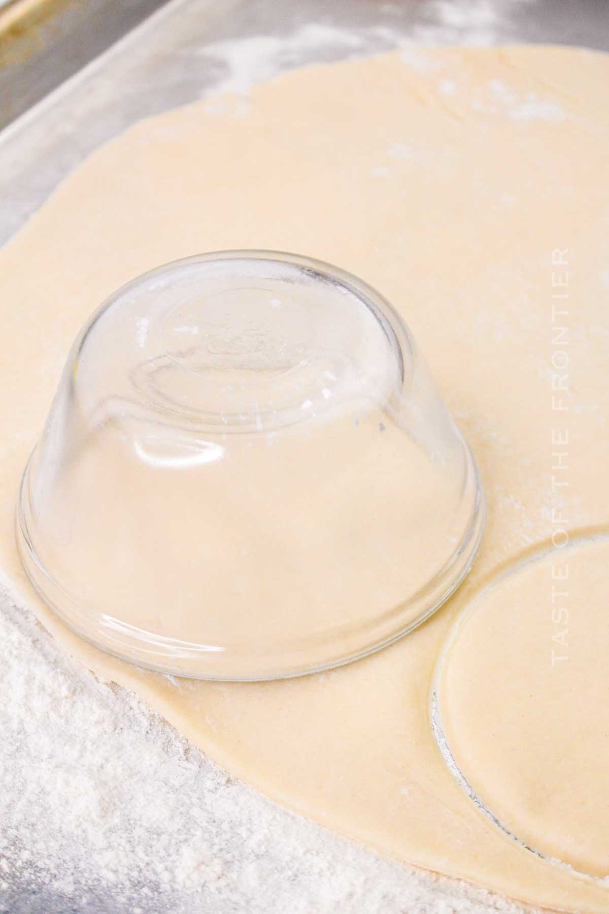 cutting the dough