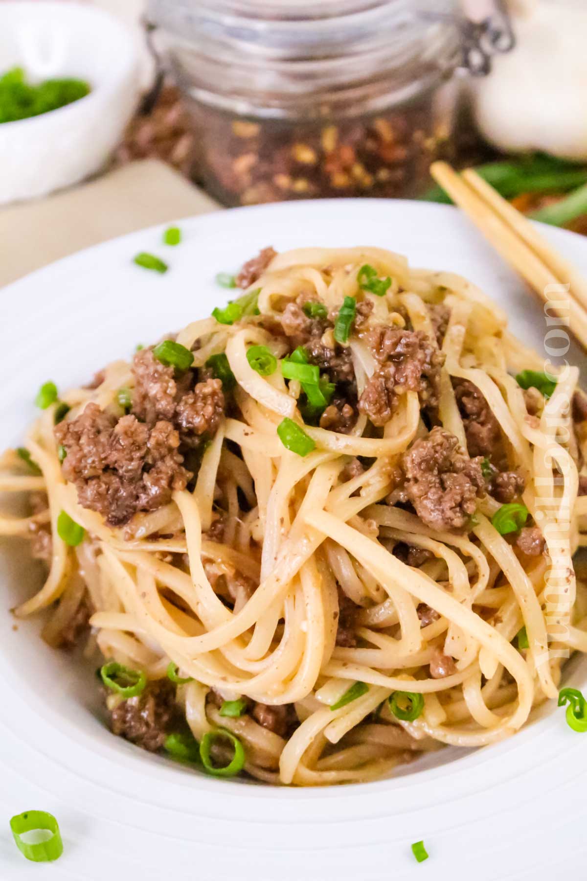 quick dinner with beef and pasta
