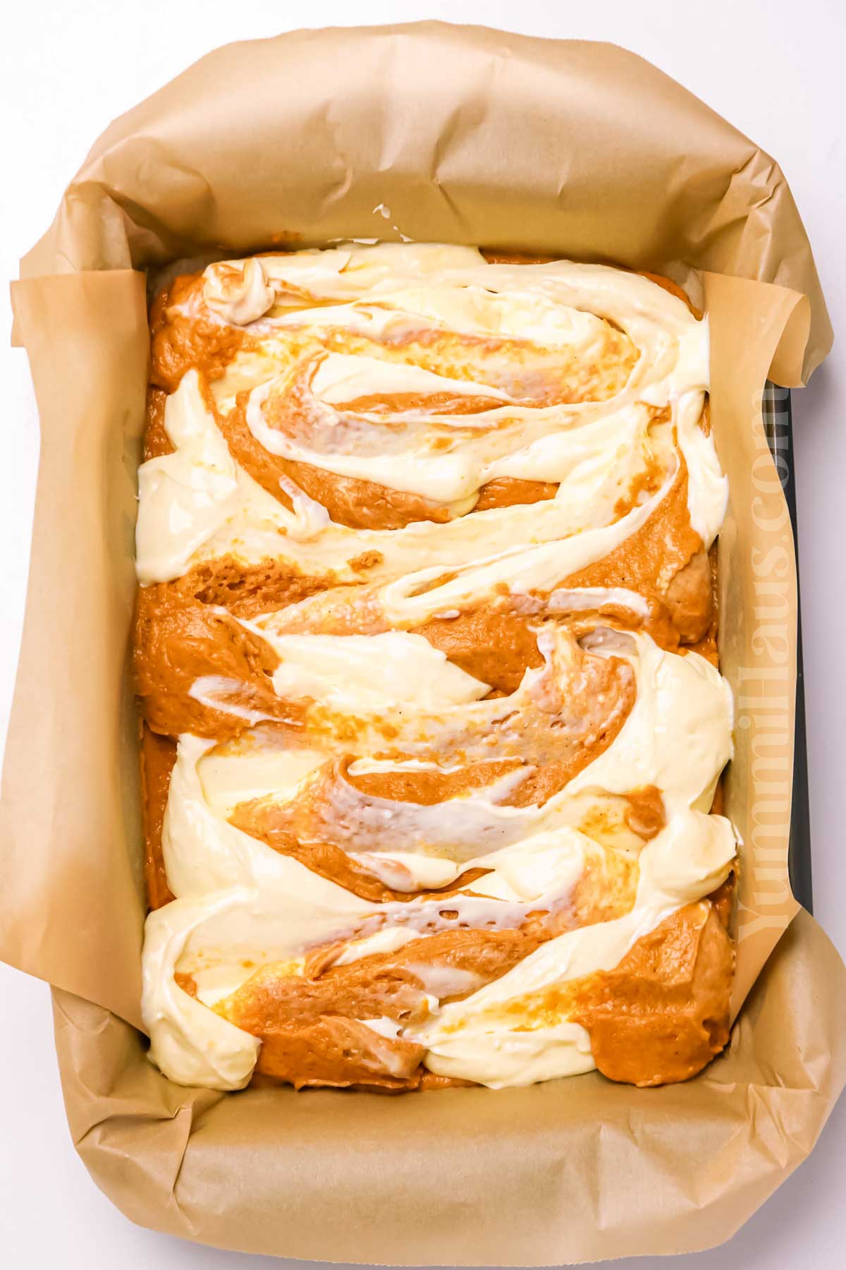 swirl the cheesecake