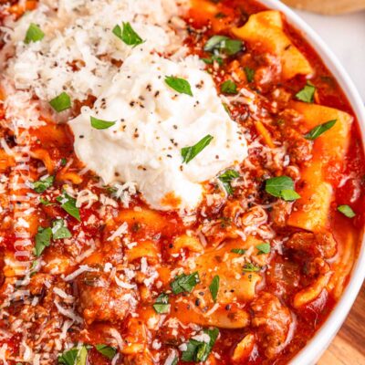 Slow Cooker Lasagna Soup