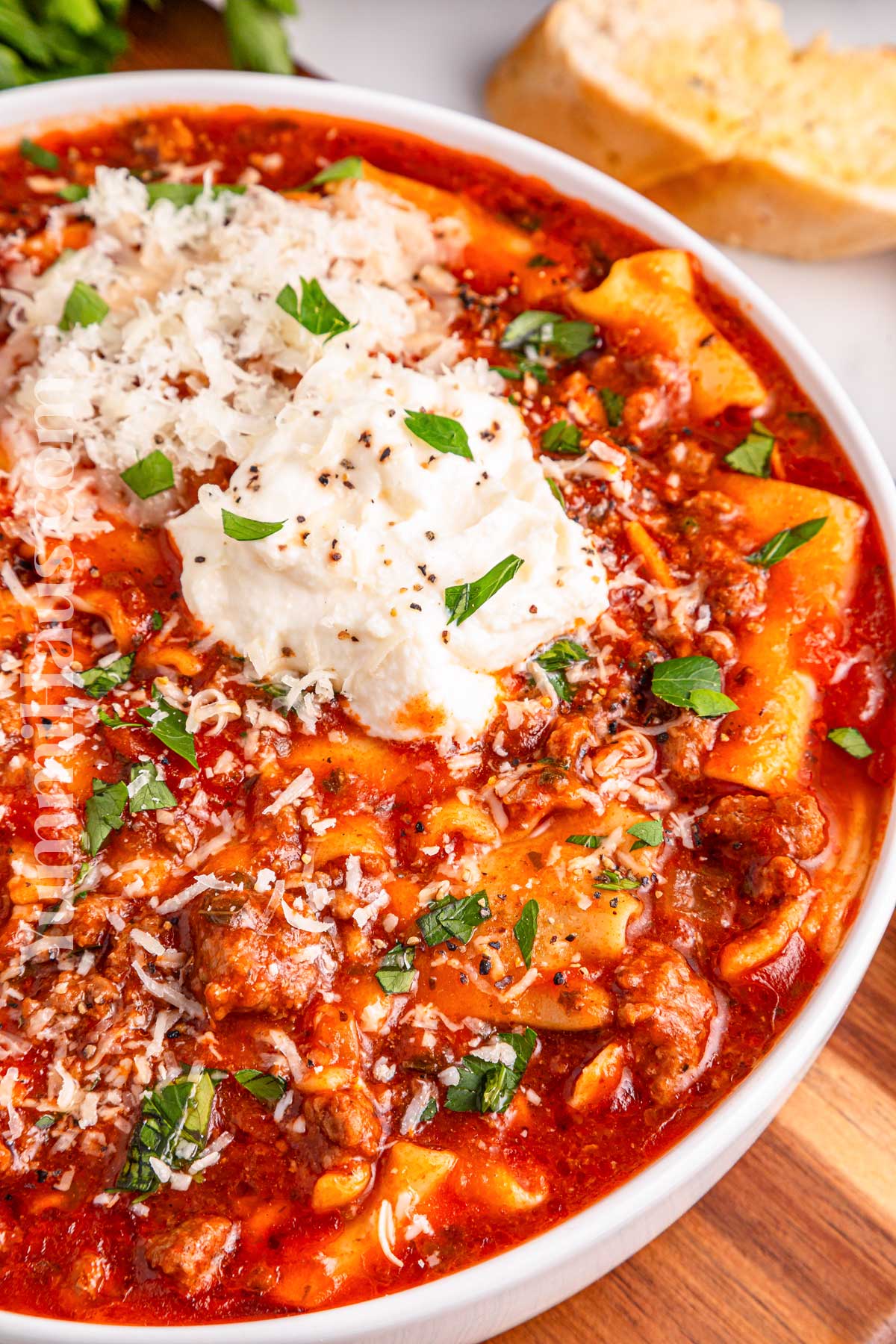 Slow Cooker Lasagna Soup