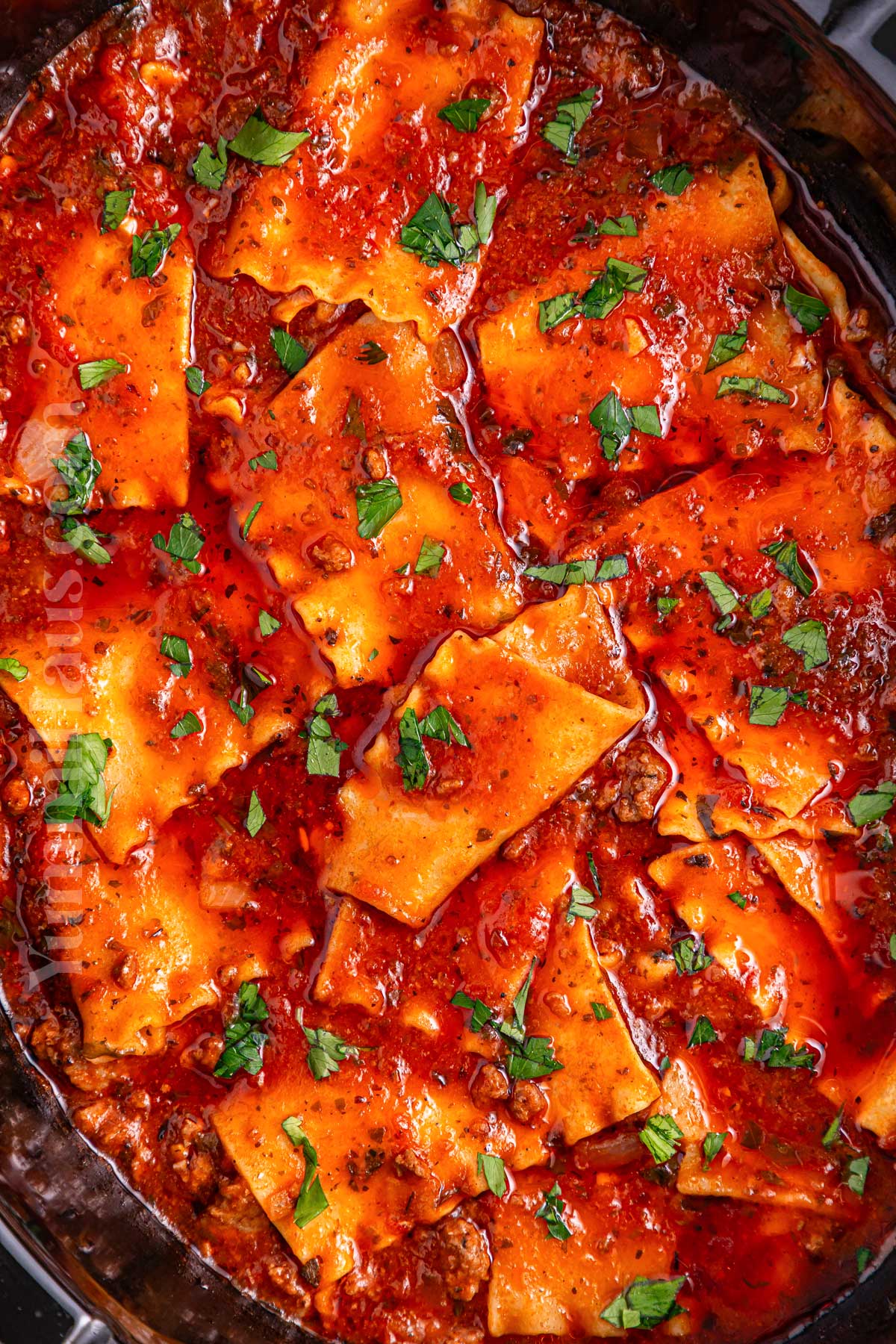 cooked pasta soup