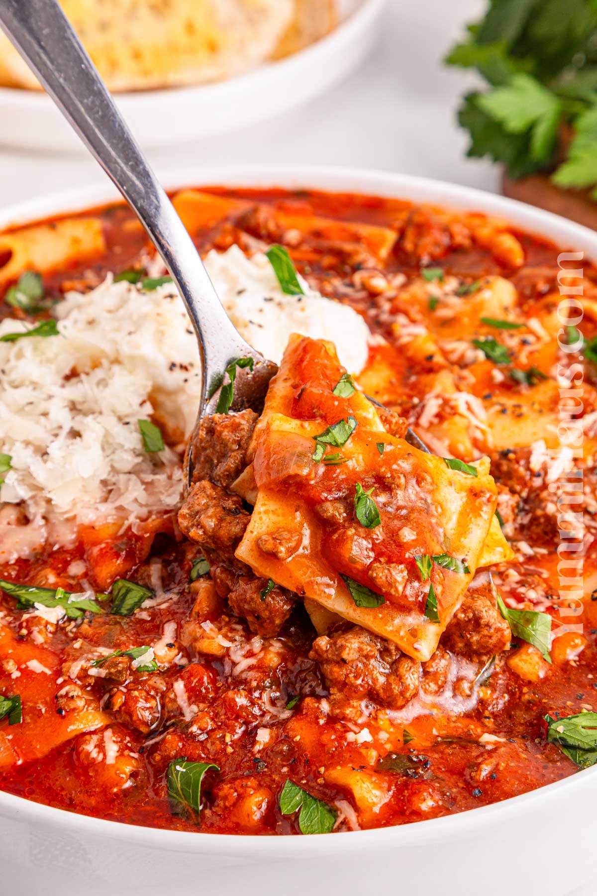 Slow Cooker Lasagna Soup recipe