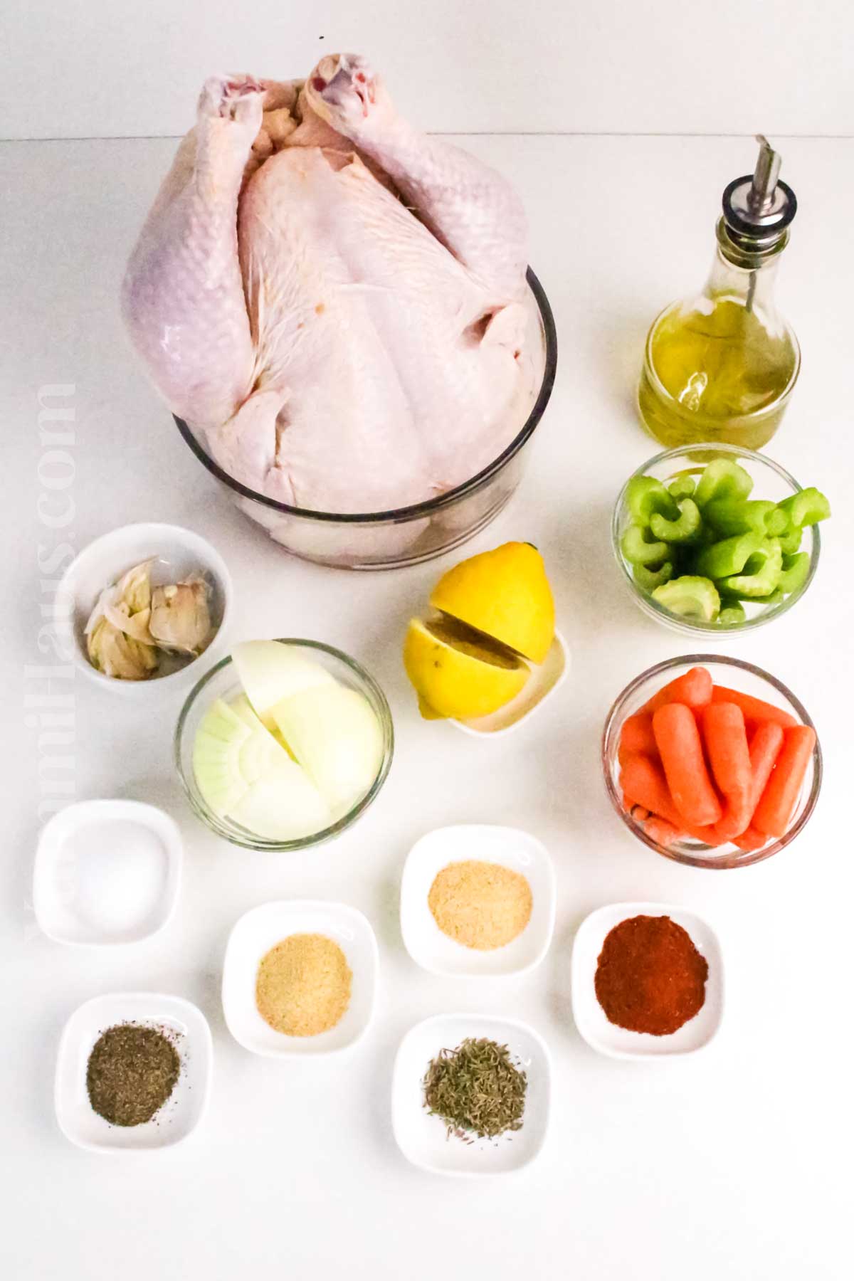 Slow Cooker Whole Chicken ingredients