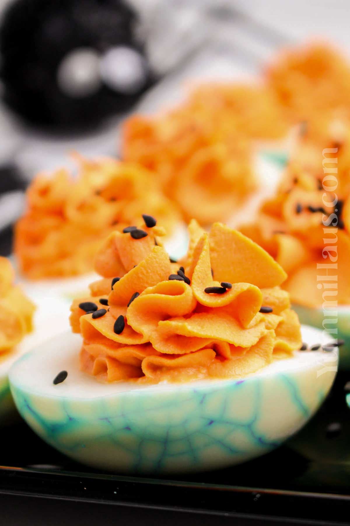 Halloween Deviled Eggs recipe
