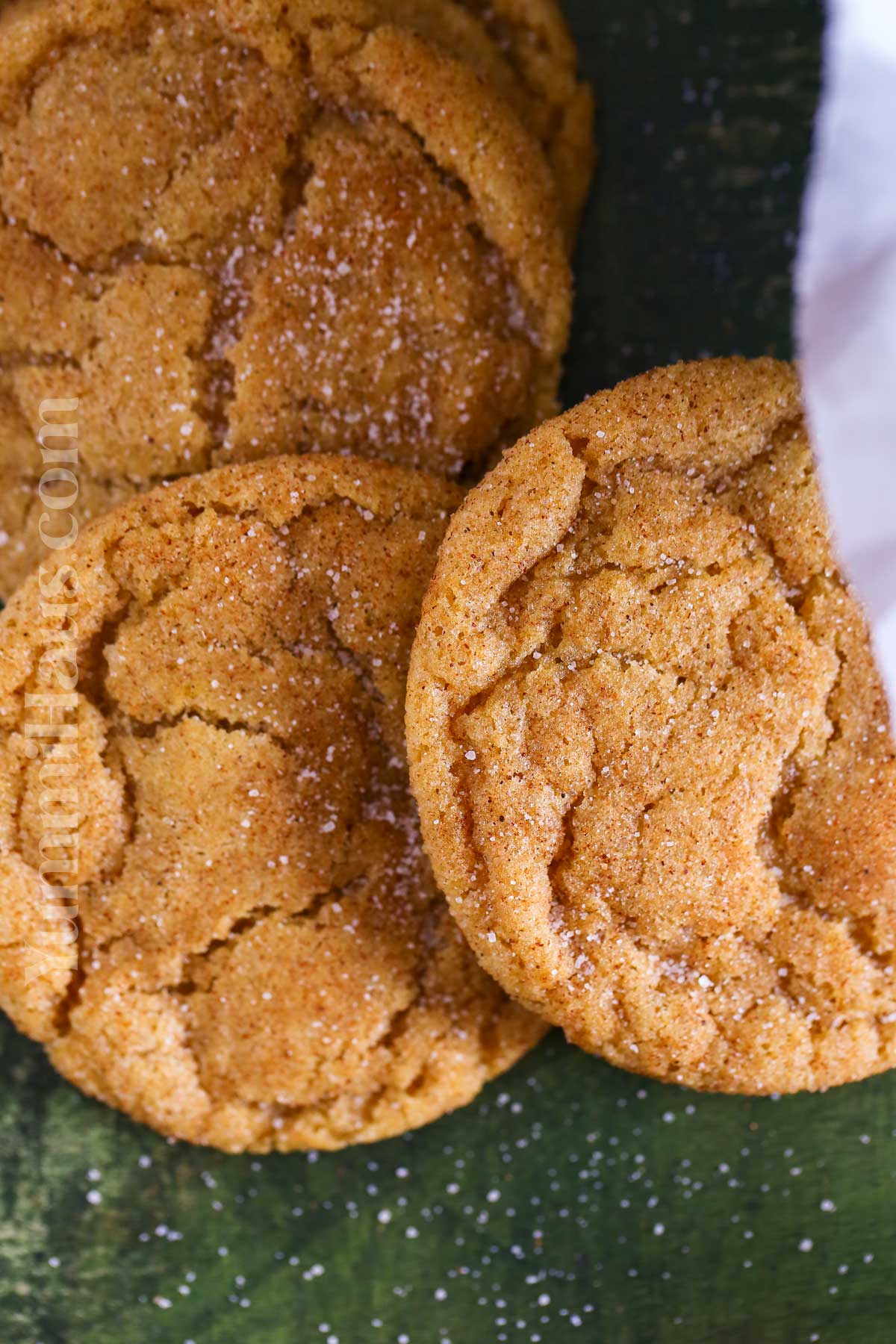 chewy pumpkin cookies with cinnamon