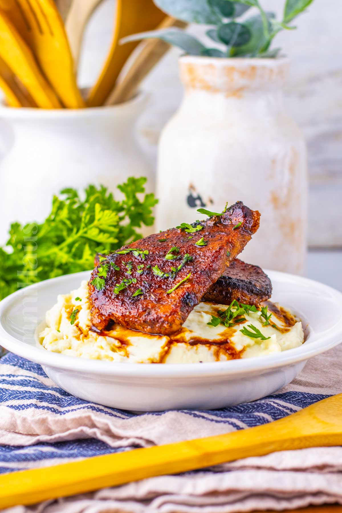 quick dinner with pork chops
