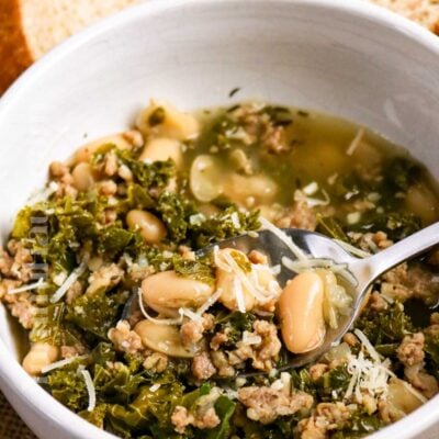 Cannellini Bean, Sausage, and Kale Soup