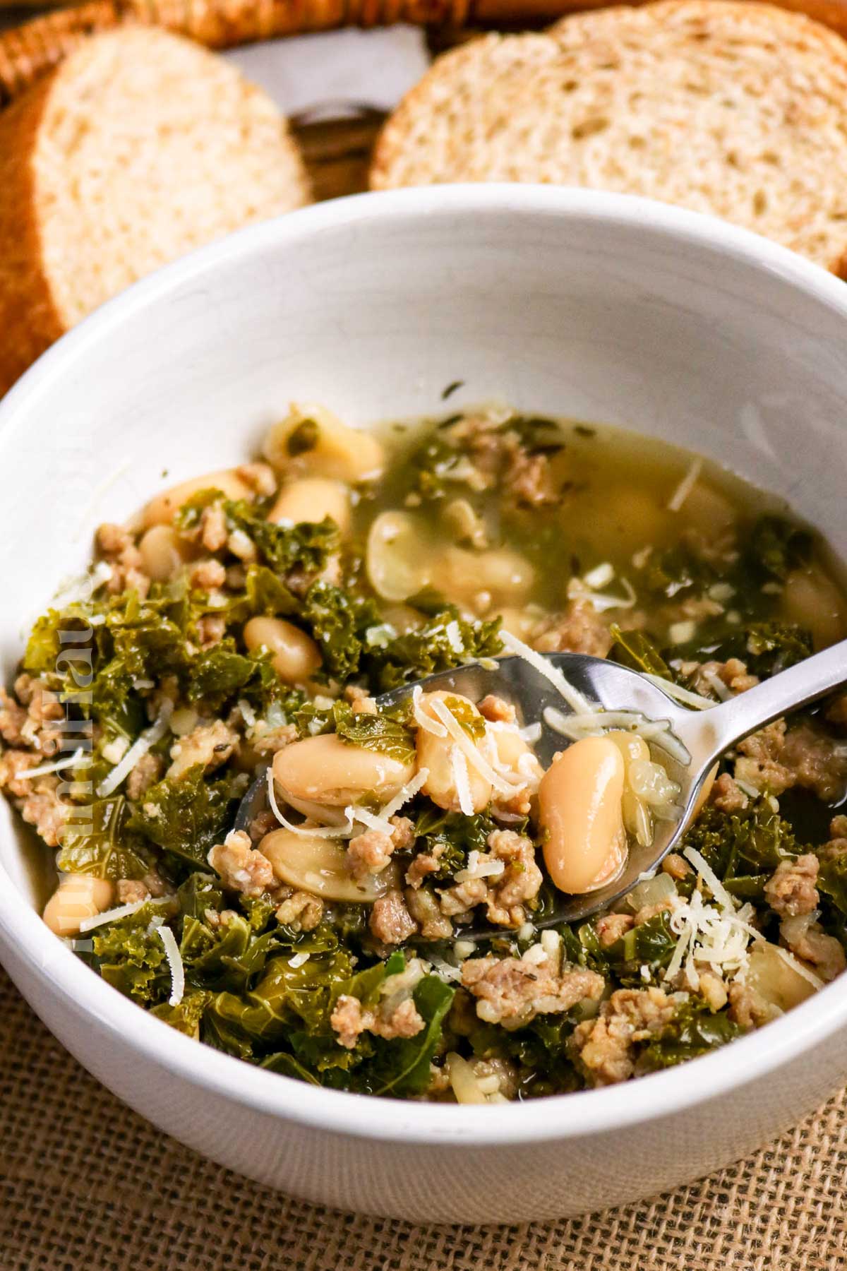 Cannellini Bean, Sausage, and Kale Soup
