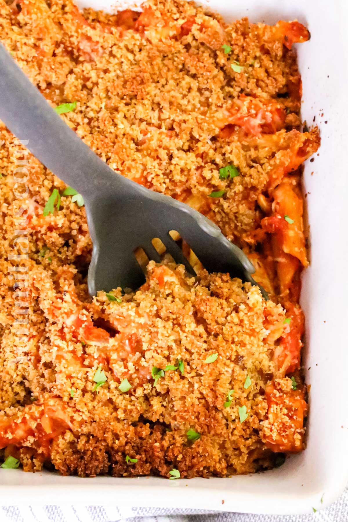 baked pasta meal