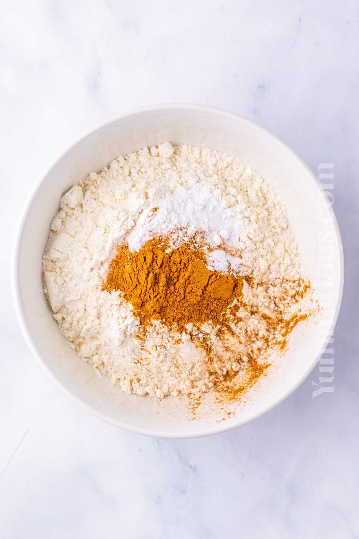 mixing the spices