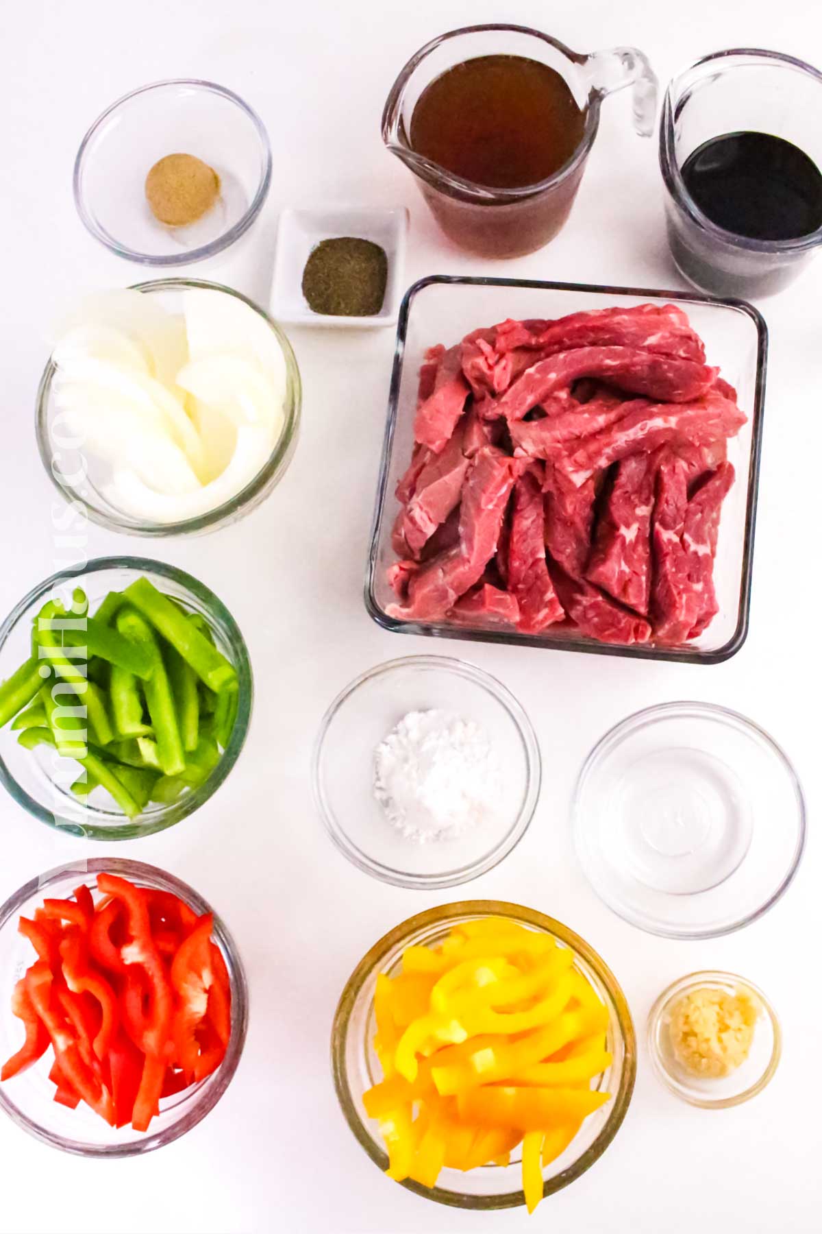 Slow Cooker Pepper Steak ingredients