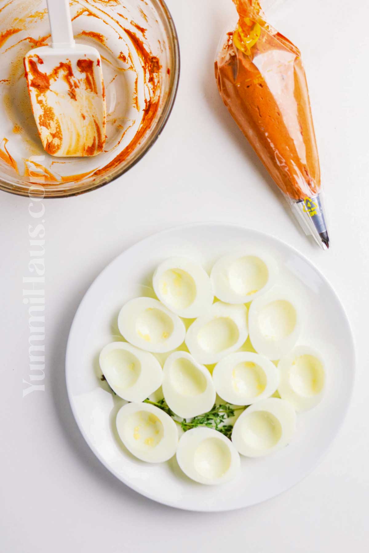 how to make Thanksgiving Deviled Eggs