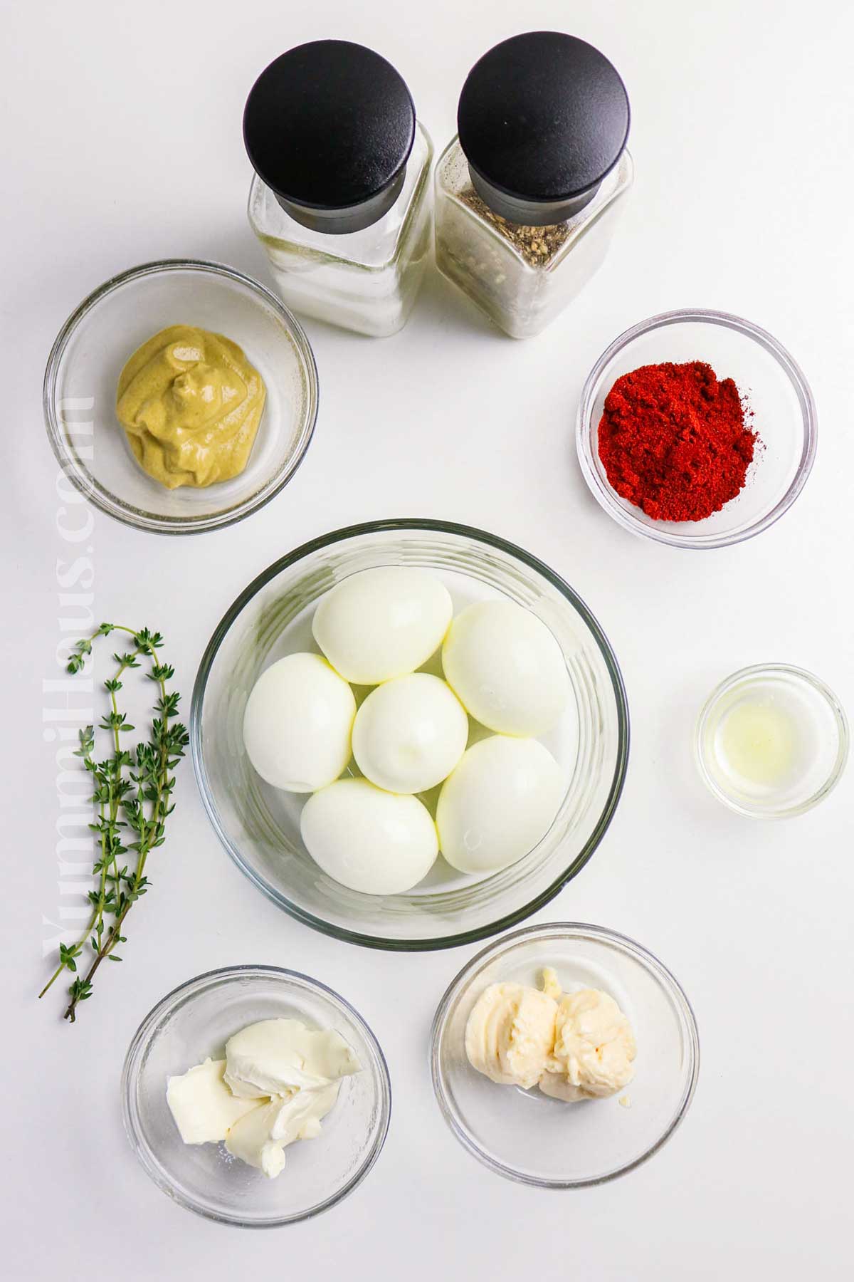 Thanksgiving Deviled Egg ingredients
