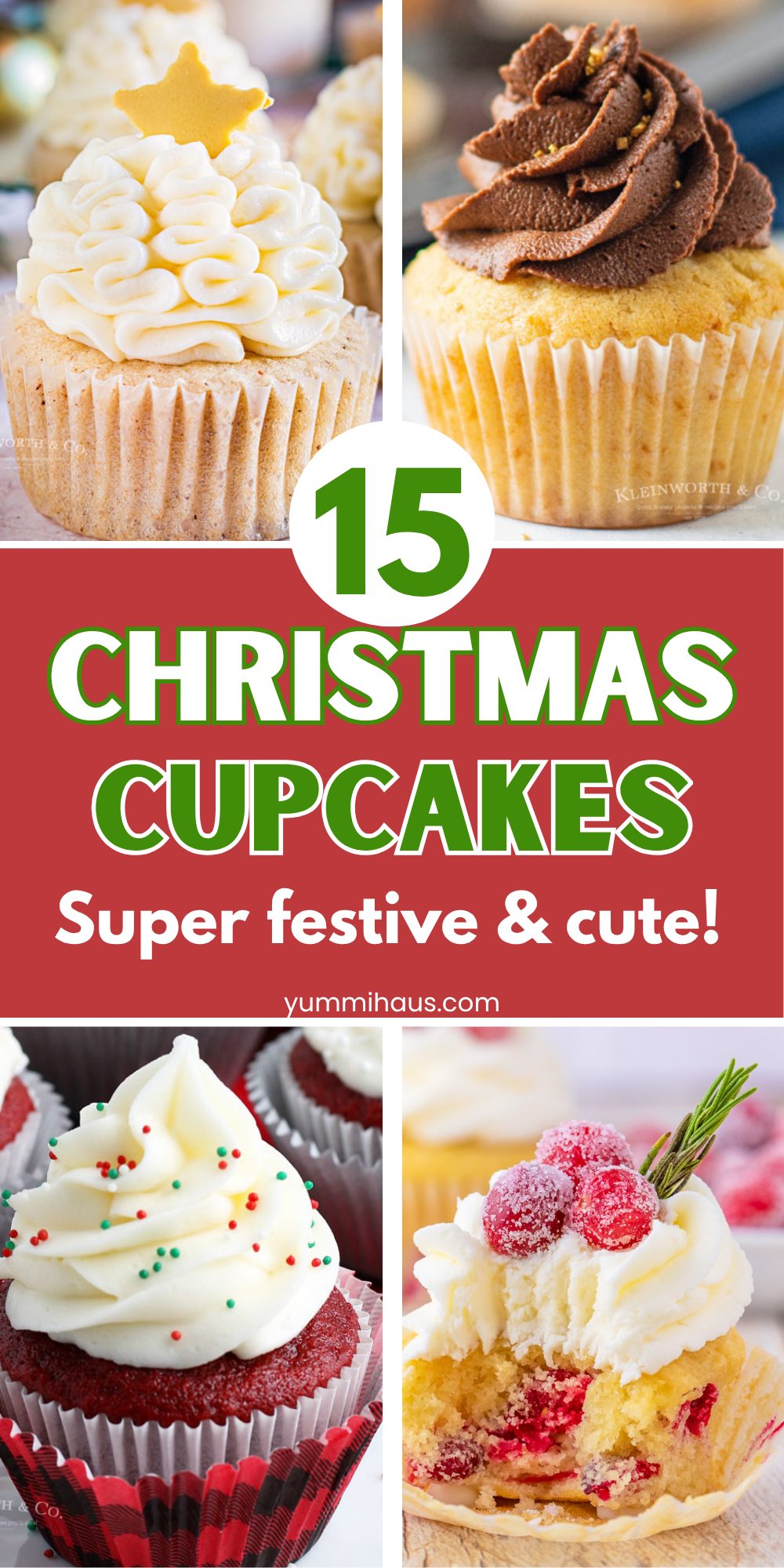15 Festive Christmas Cupcake Ideas