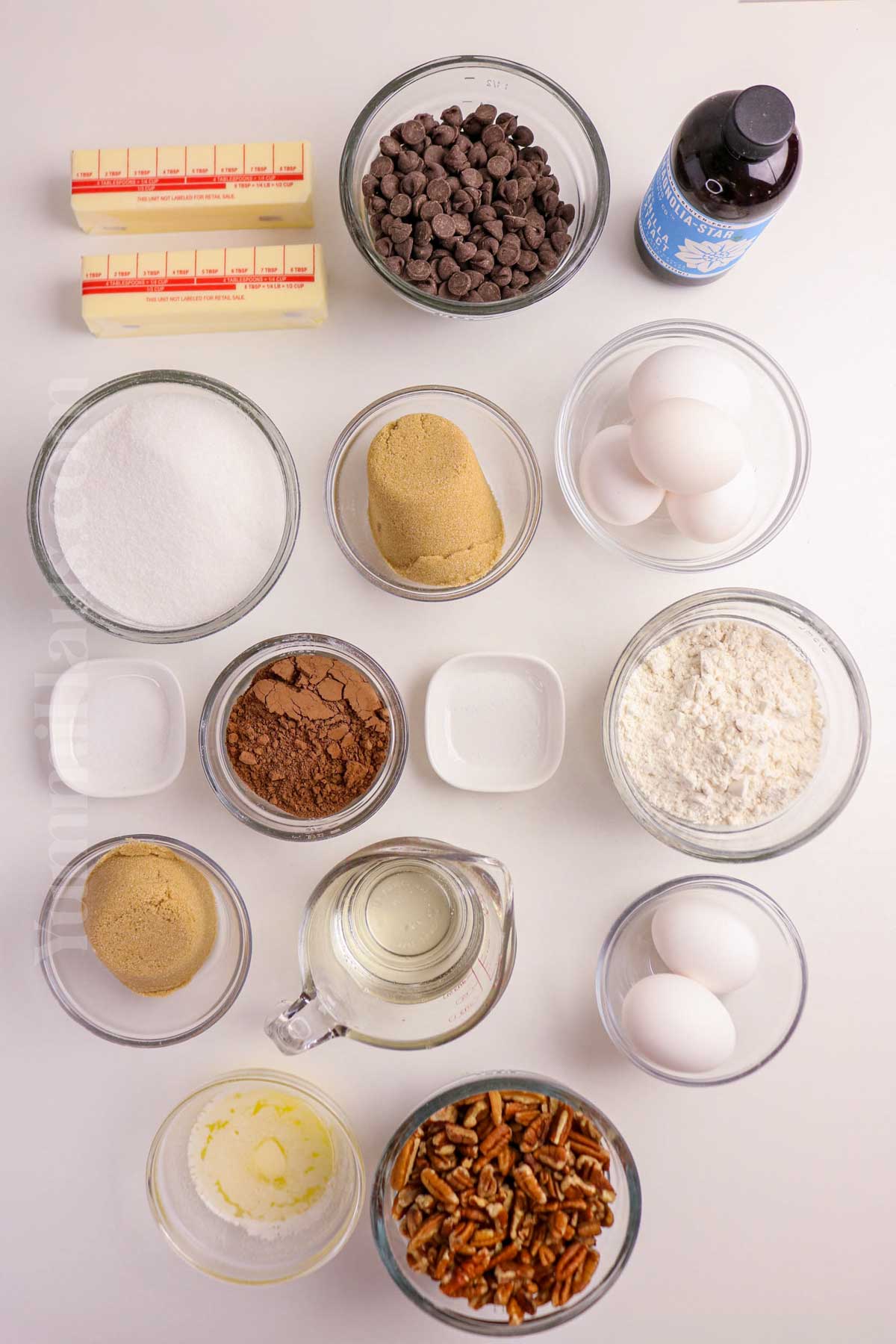 Pecan Pie Brownie ingredients