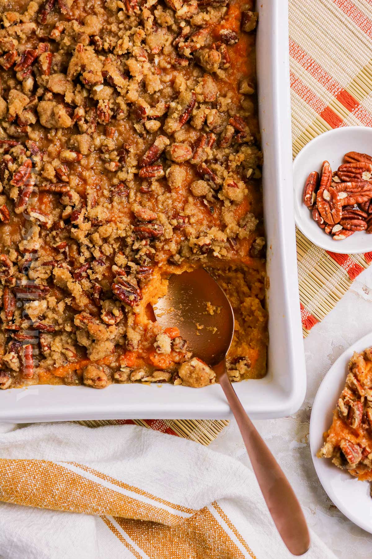 holiday side dish with sweet potatoes