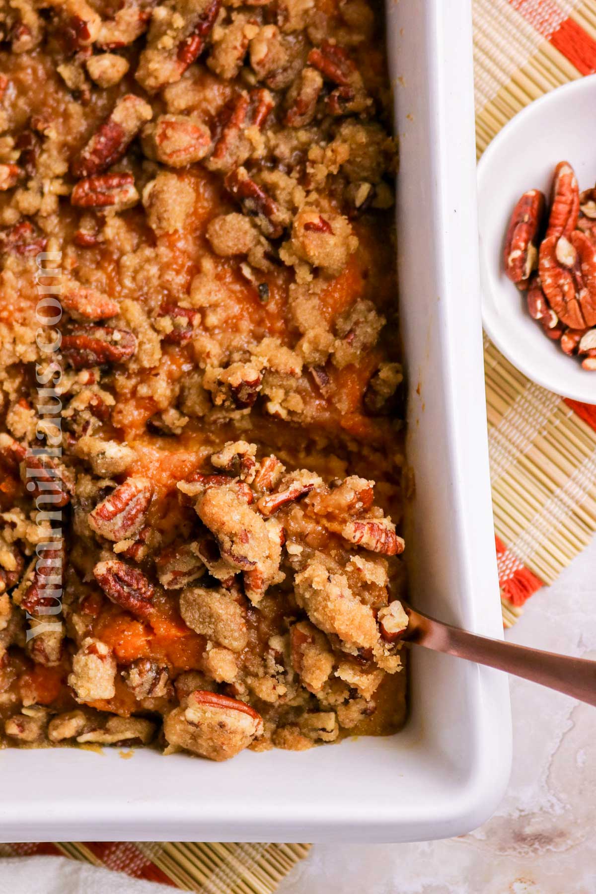 Sweet Potato Casserole with Canned Sweet Potatoes recipe