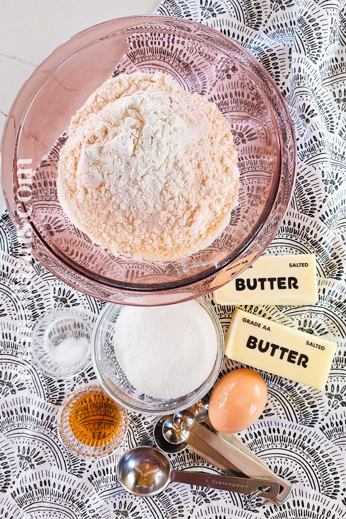 Danish Butter Cookie ingredients