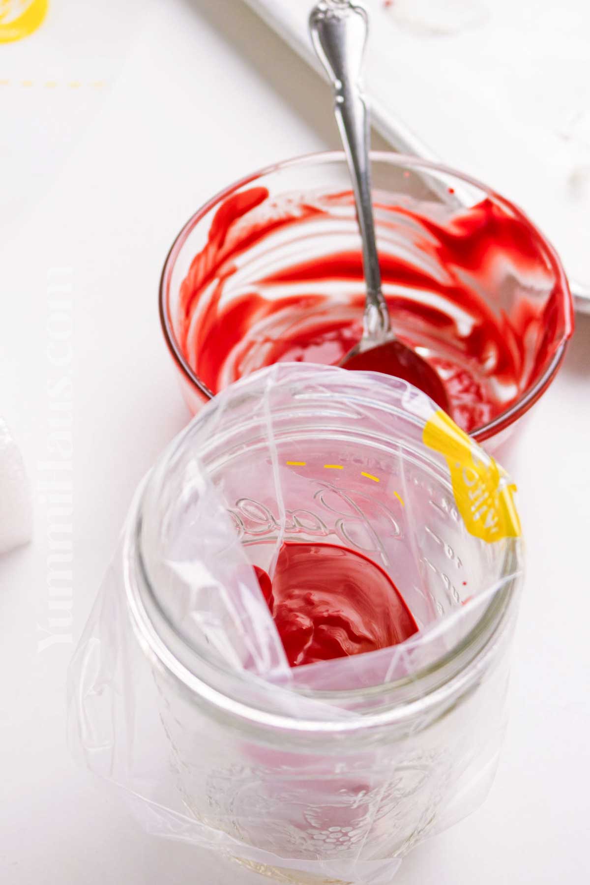 decorating the prepared pops