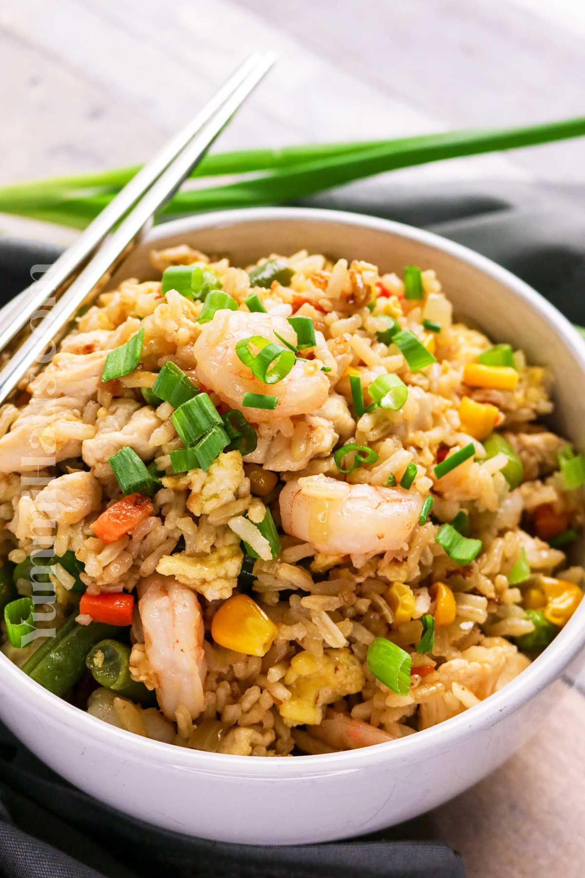 Shrimp and Chicken Fried Rice recipe