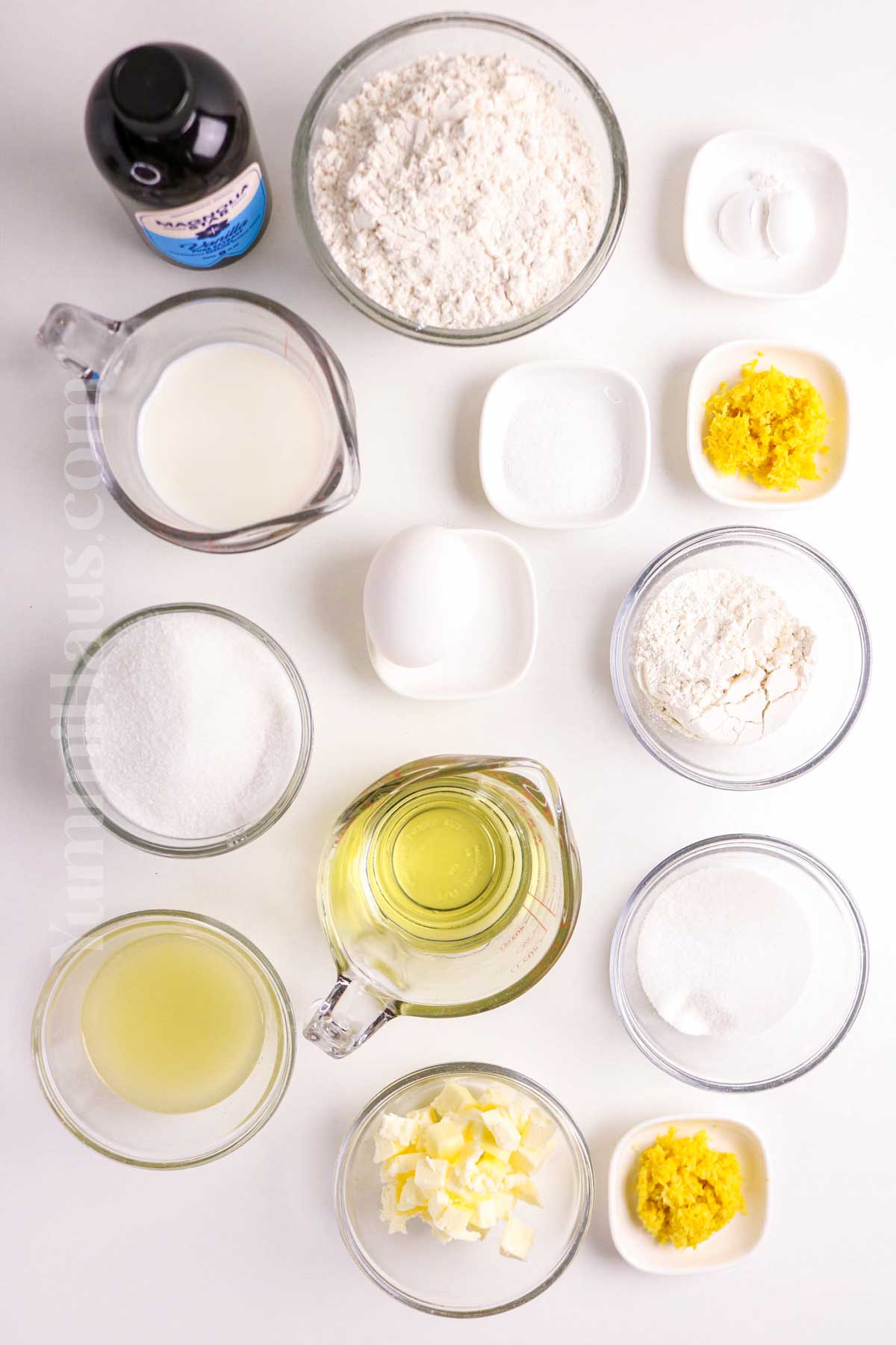 Lemon Muffin ingredients