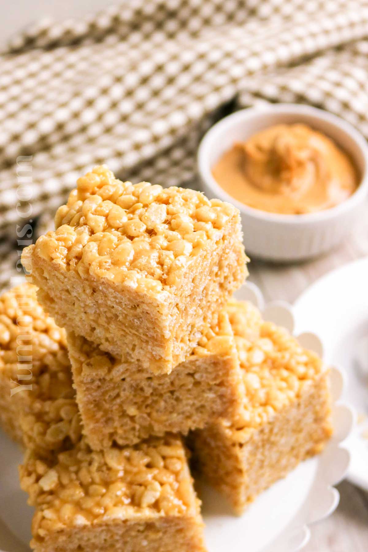 stack of no bake treats