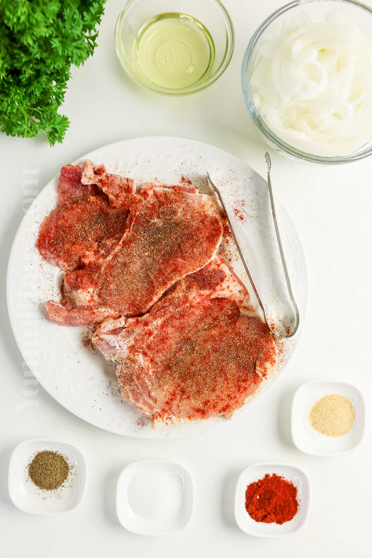 Smothered Pork Chop ingredients