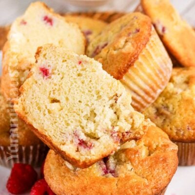 White Chocolate Raspberry Muffins