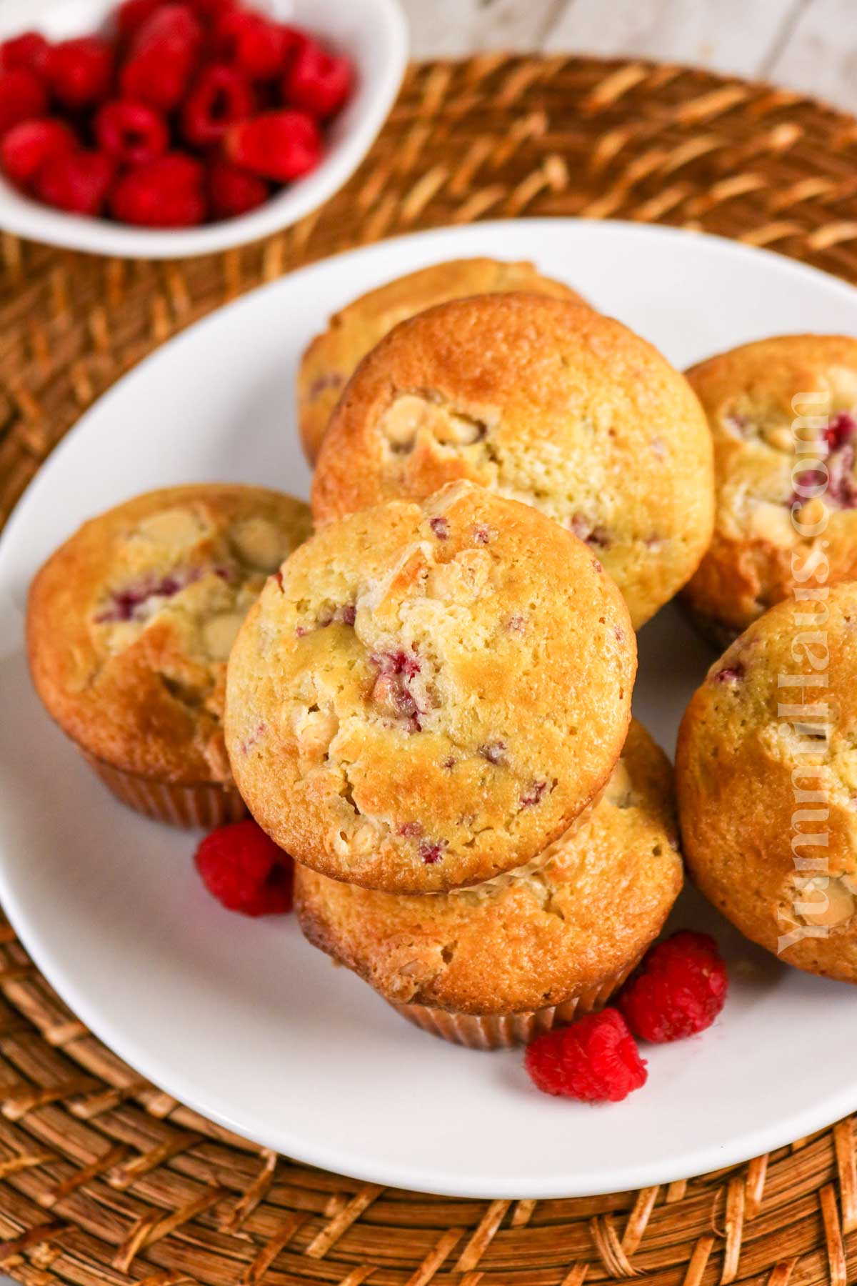 White Chocolate Raspberry Muffins recipe