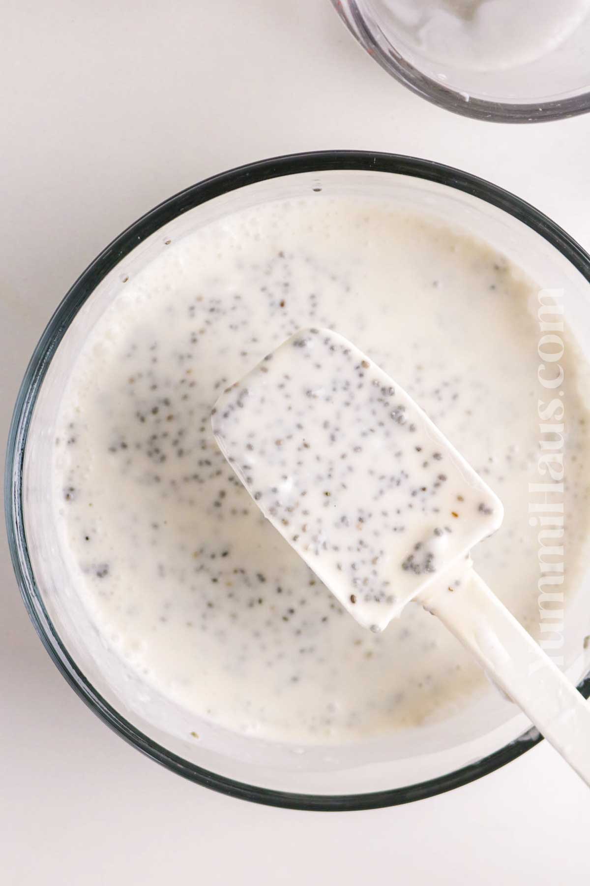 making chia seed pudding