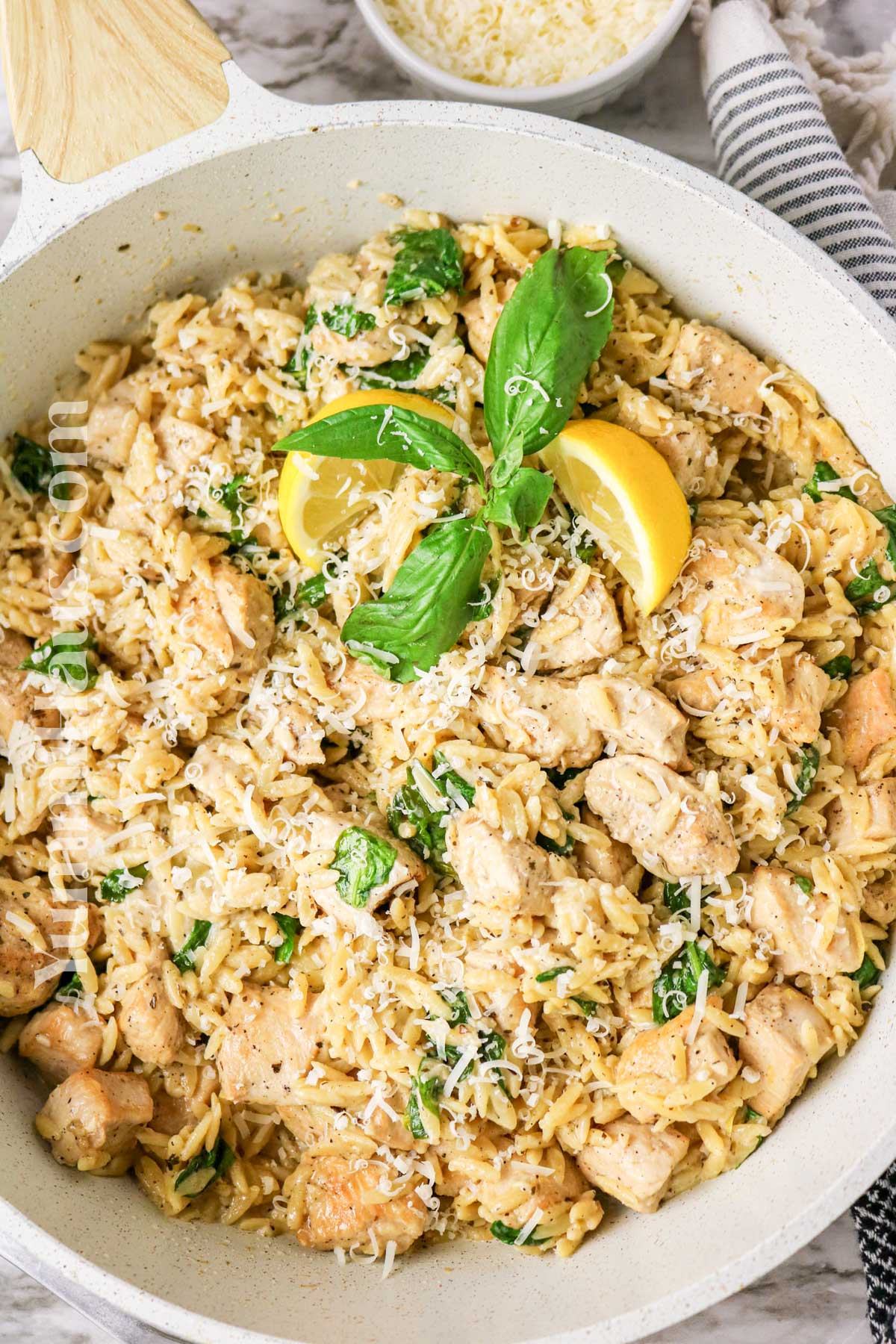 Lemon Chicken Orzo Pasta