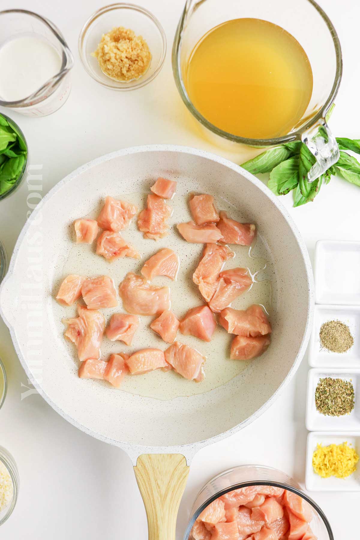 cooking chicken on the stovetop
