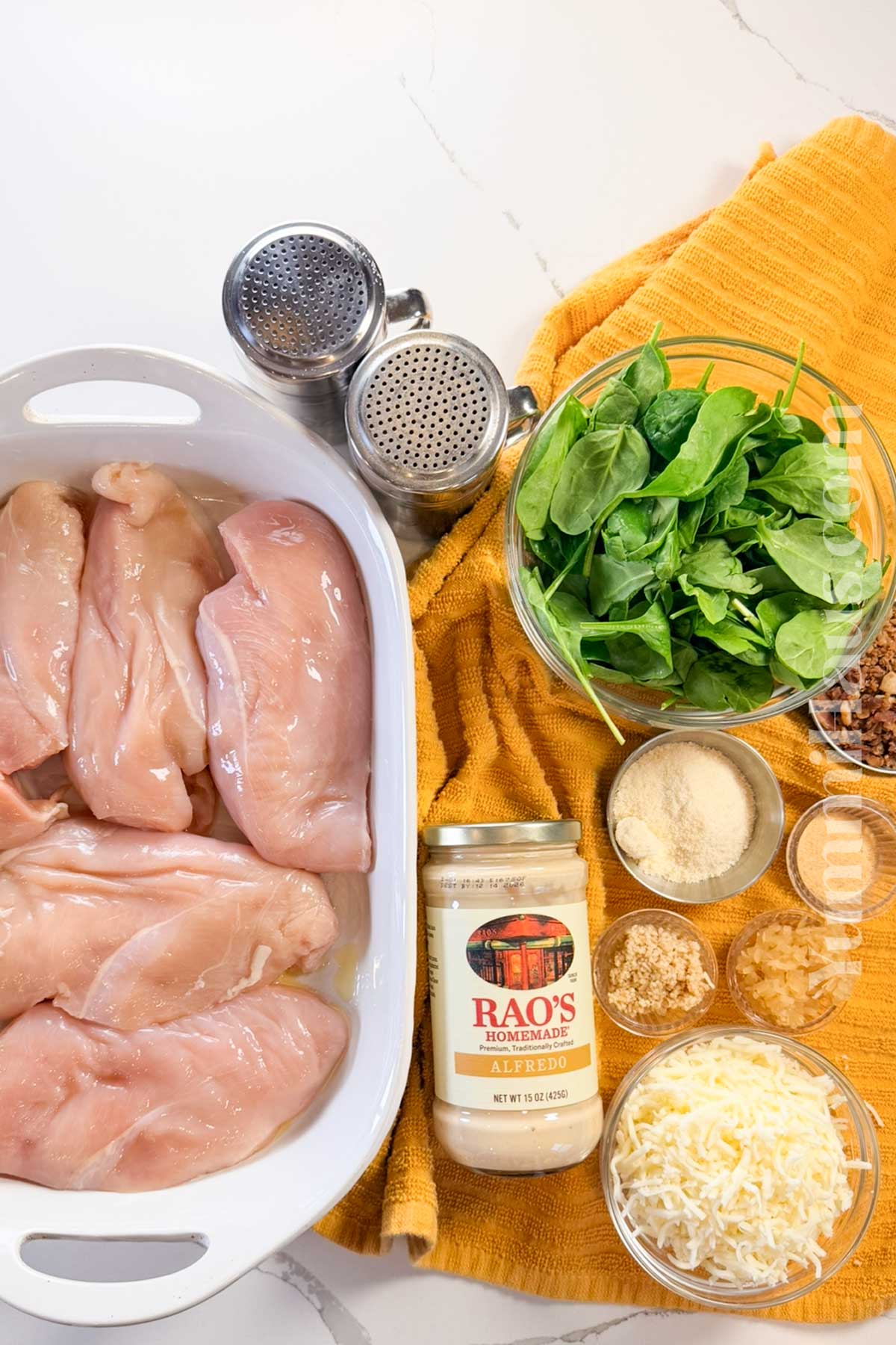 Chicken Bake Alfredo ingredients
