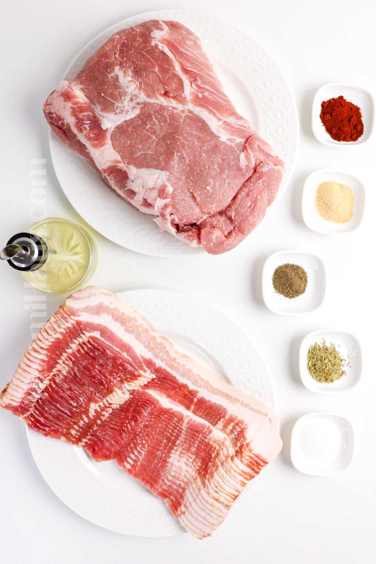 Bacon-Wrapped Pork Loin ingredients