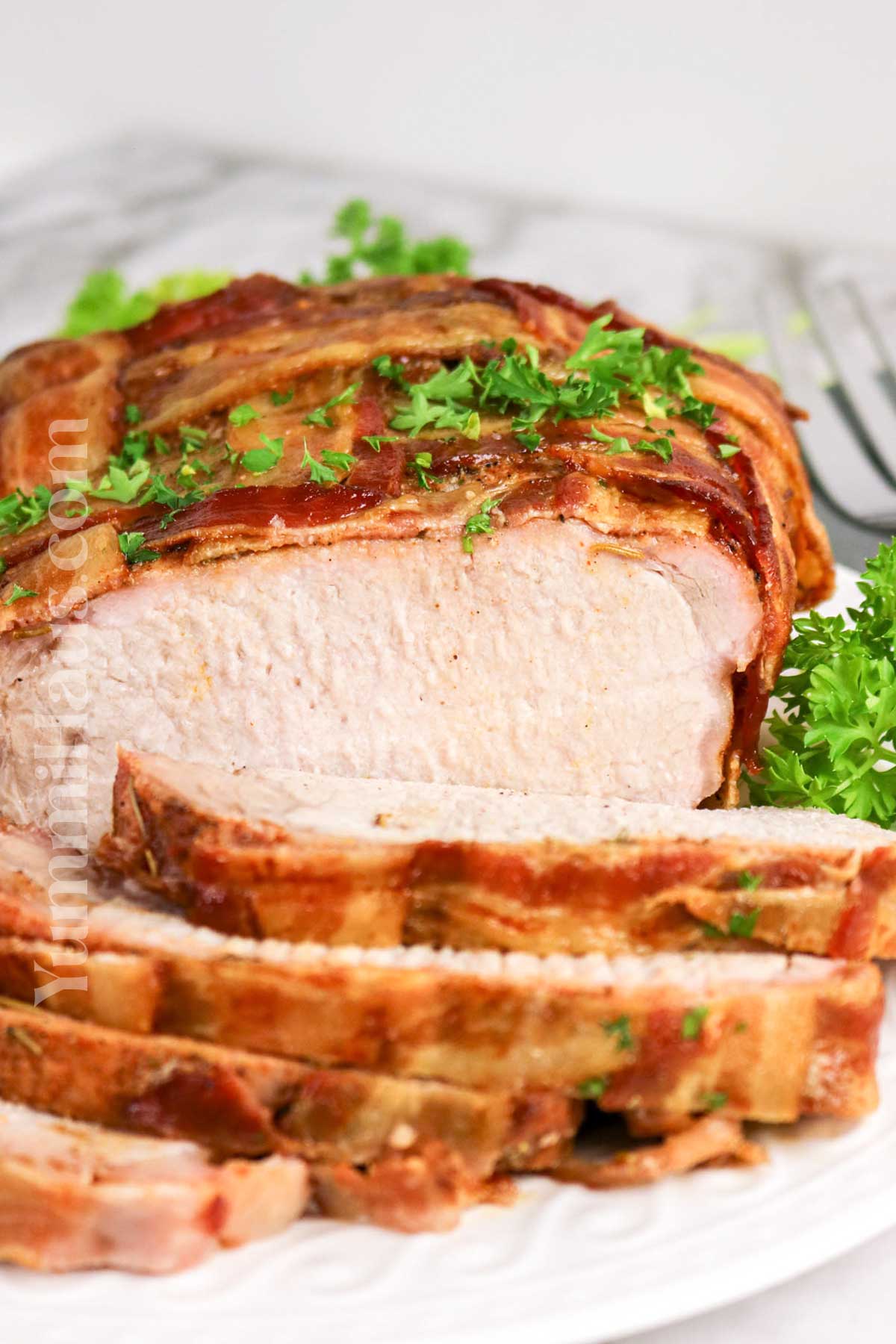 Bacon-Wrapped Pork Loin recipe
