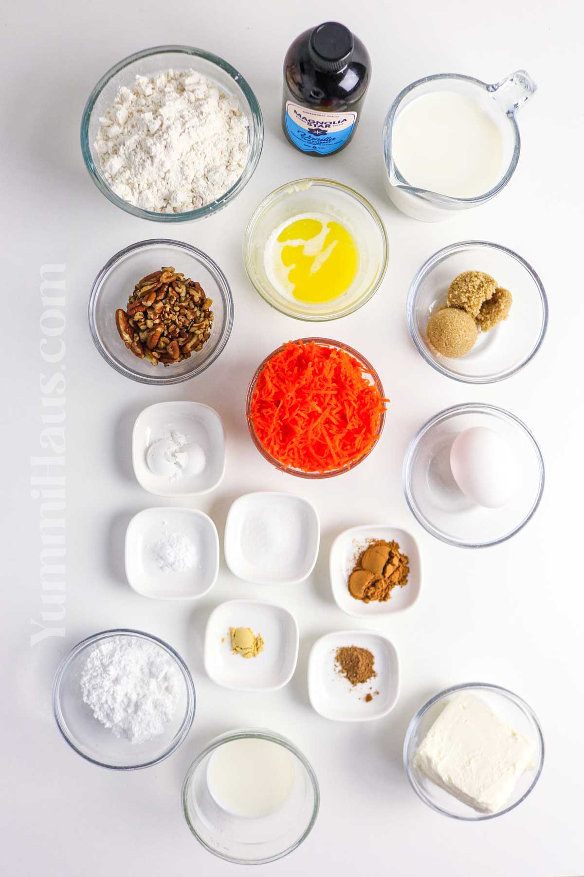 Carrot Cake Pancake ingredients