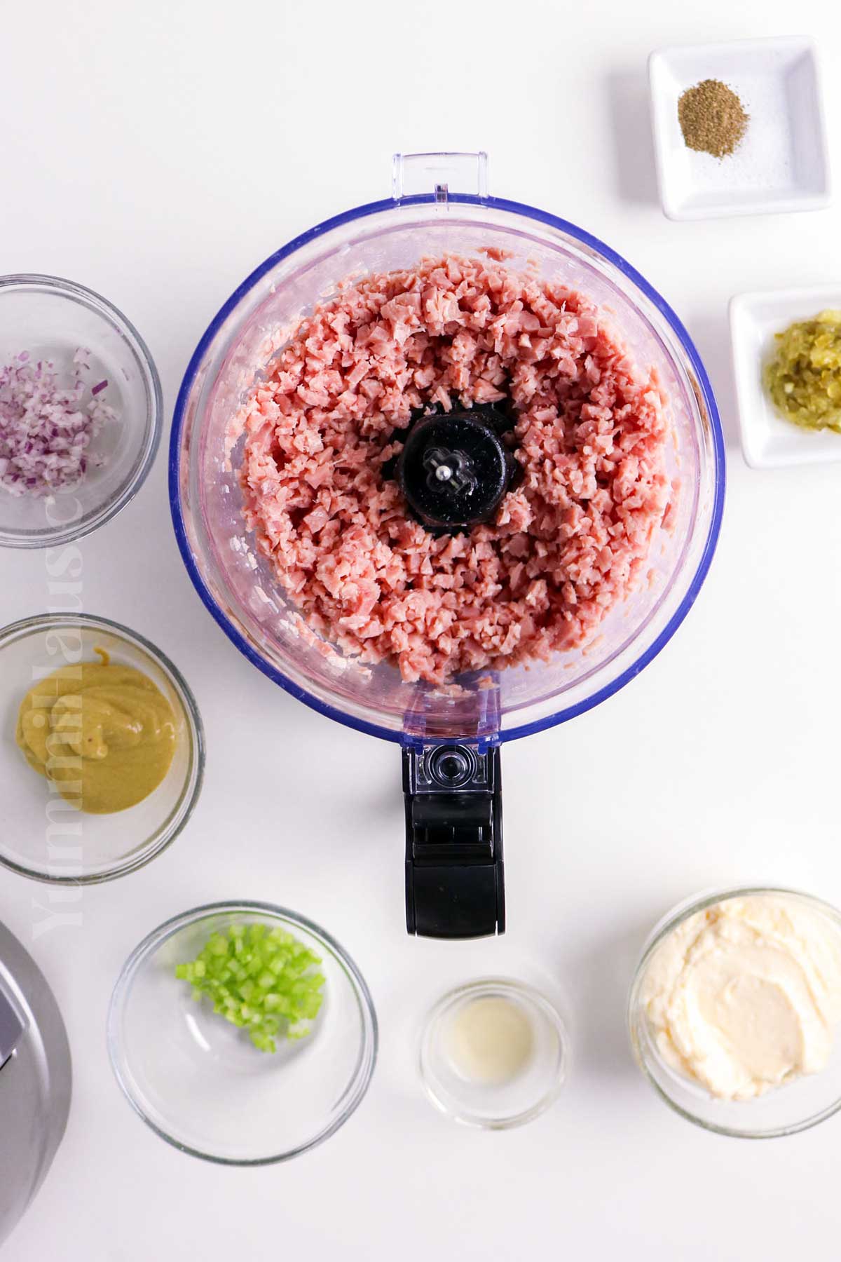ham in food processor