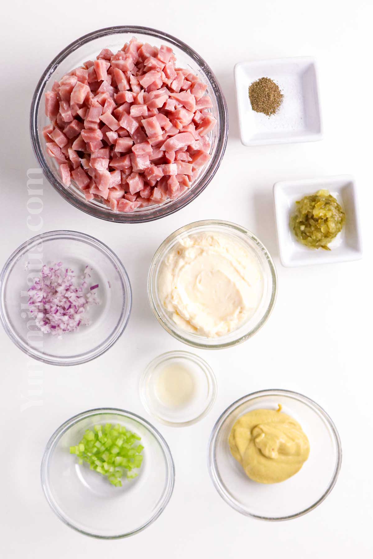 Ham Salad ingredients