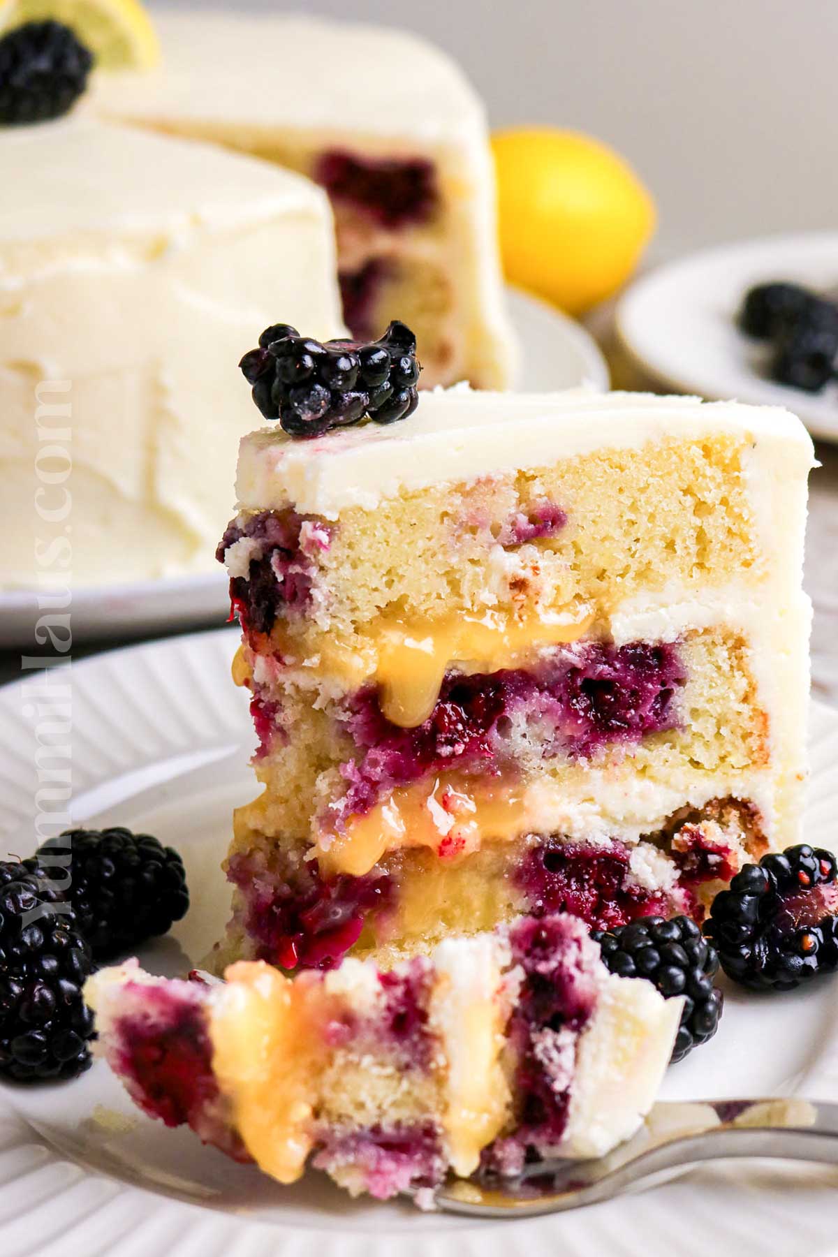 Lemon Blackberry Cake recipe