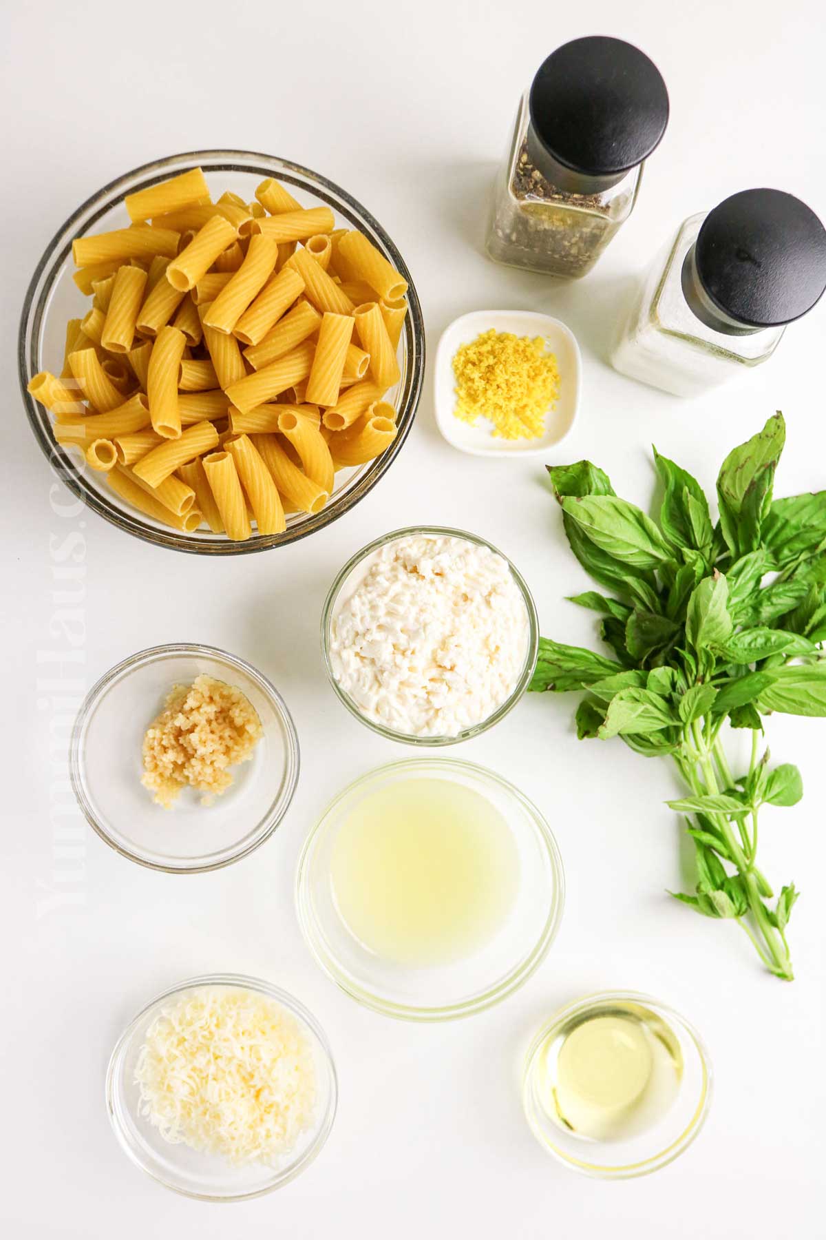 Lemon Ricotta Pasta ingredients