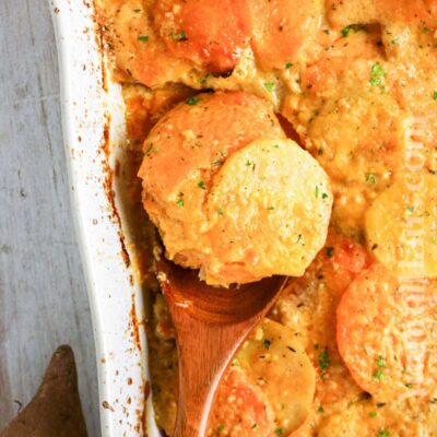 Potato And Sweet Potato Bake