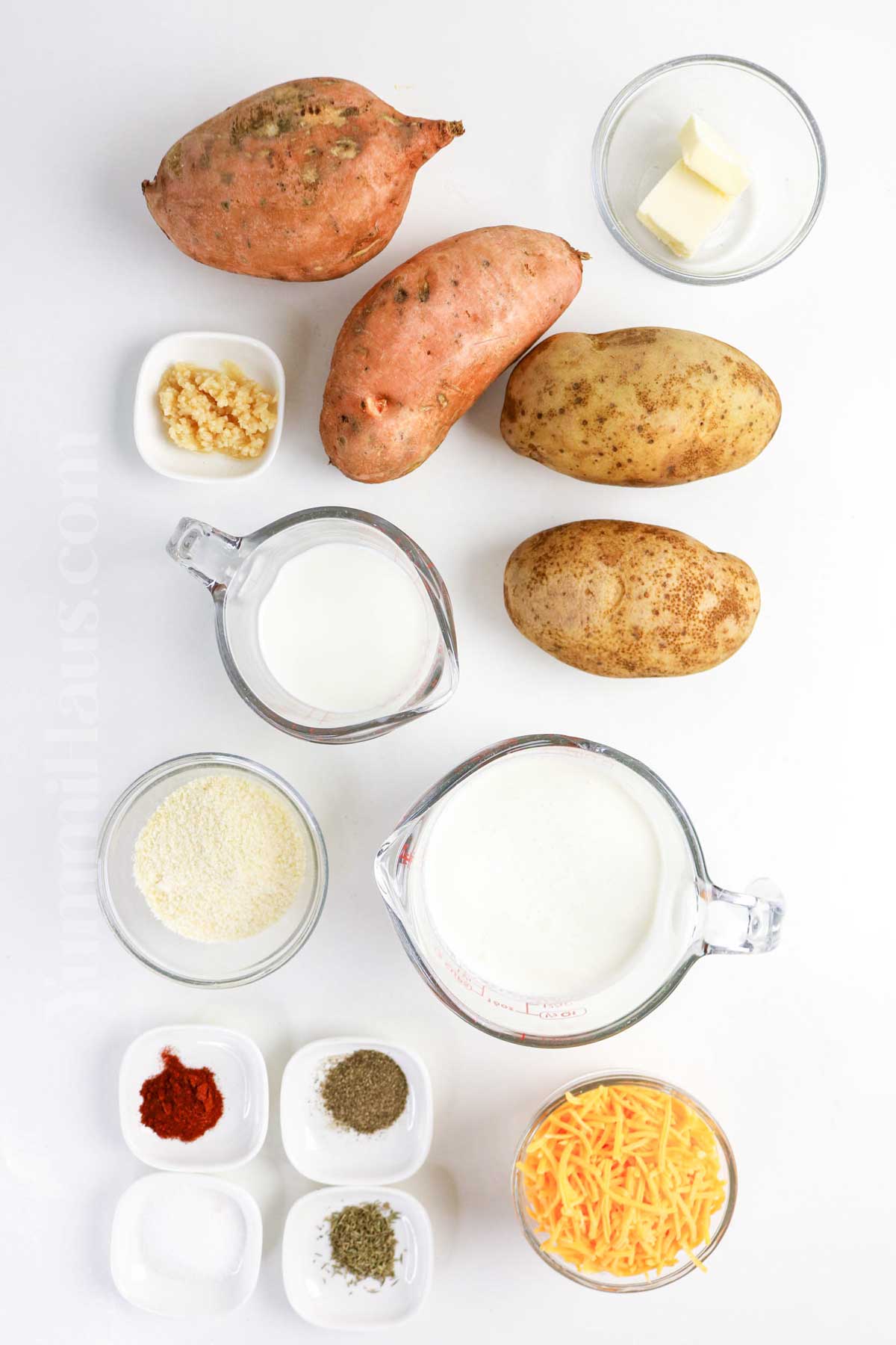 Potato And Sweet Potato Bake ingredients