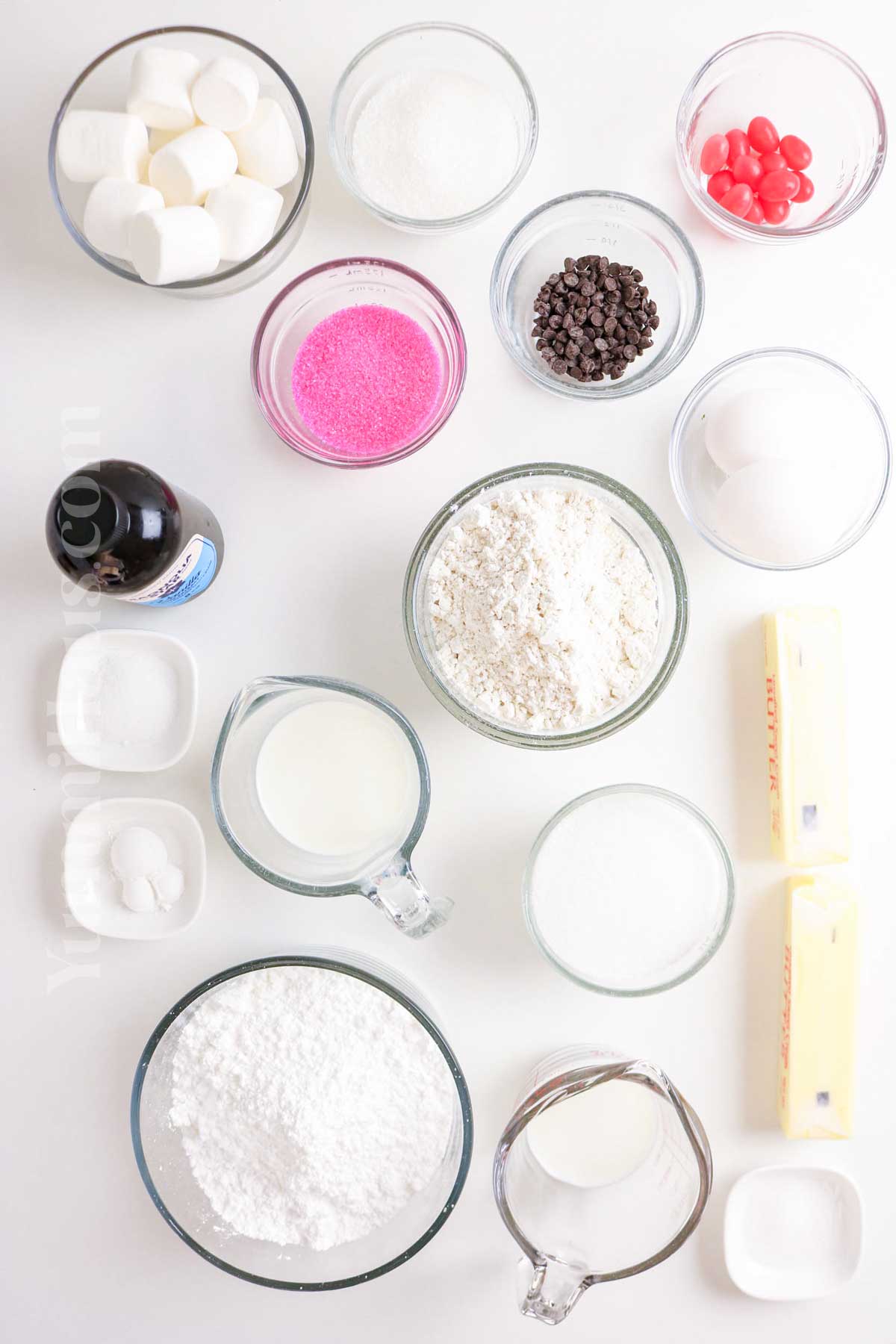 Bunny Rabbit Cupcake ingredients