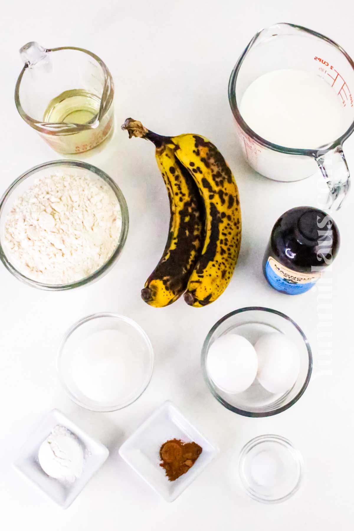 Banana Waffle ingredients