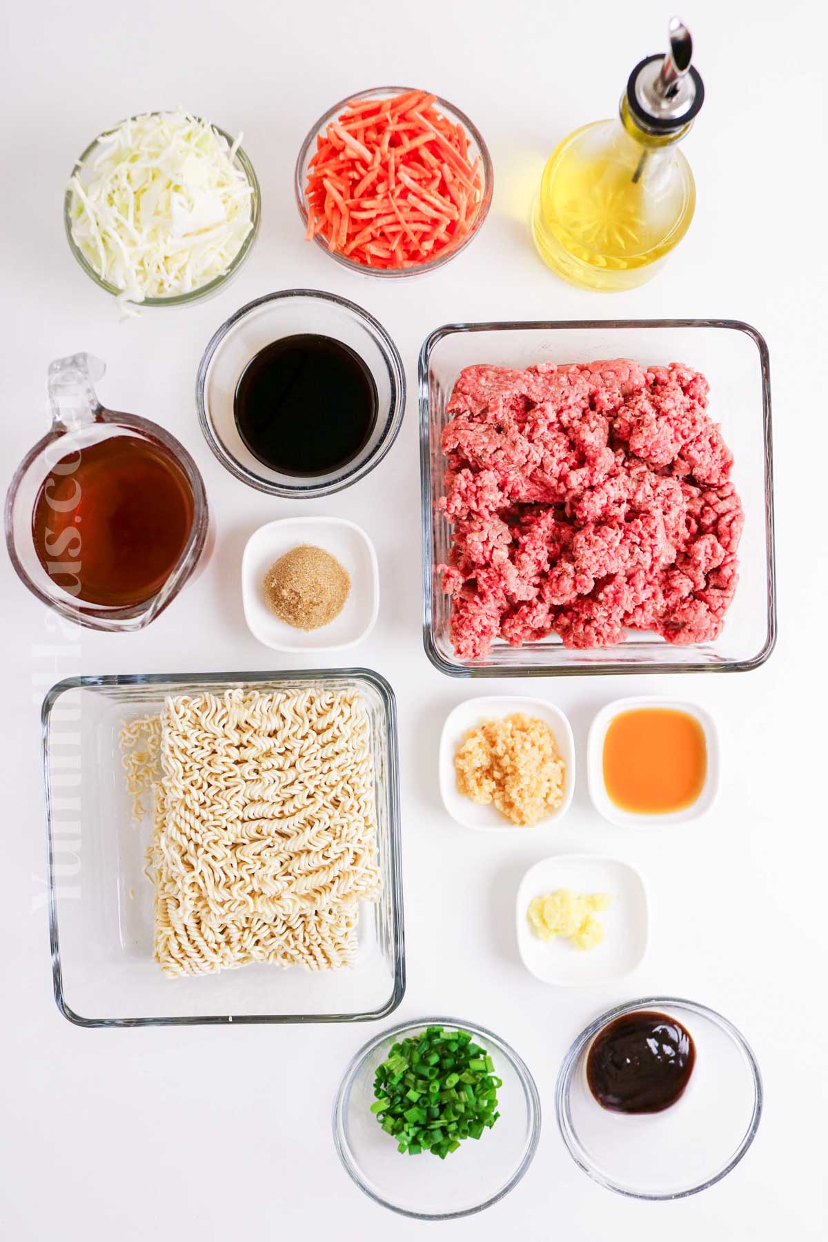 Beef Ramen Noodle ingredients