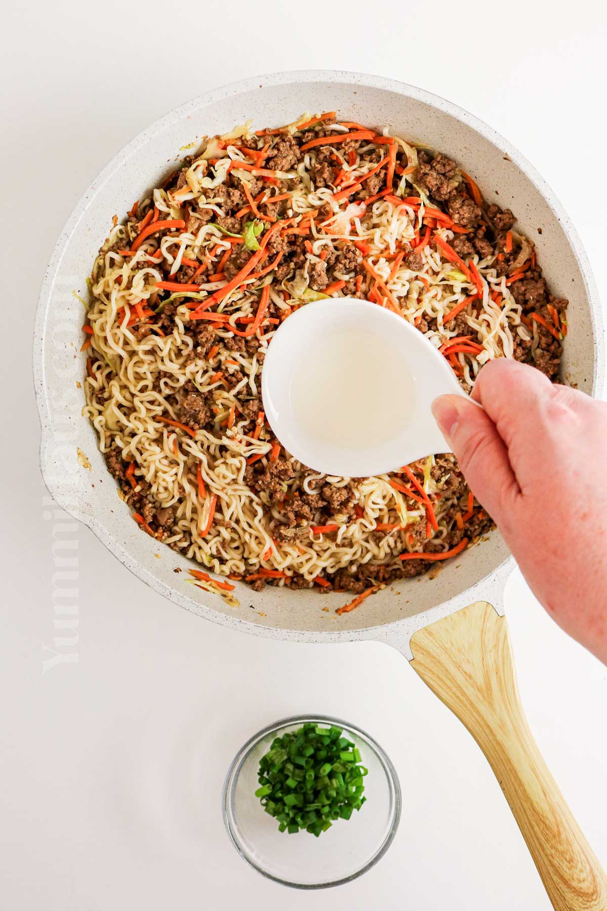 making the noodles